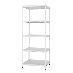 【Y HOUSE】90x35x210cm perforated plate five-layer shelf perforated plate shelf iron rack - paint white