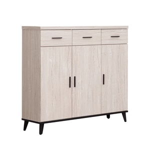 【唯熙傢俱】凱熙橡木白4尺鞋櫃