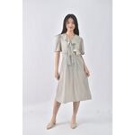 (S) pick me韓牌碎花低胸藍色洋裝二手衣, , large