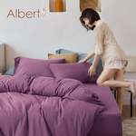 【Albert家居】素色親膚棉 床包兩用被組 加大6尺 (多色任選/6x6.2尺/台灣製造), , large