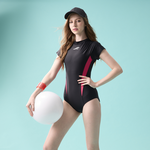 莫妮娜MIT  短袖連身三角泳裝 潛水必備  -2L, , large