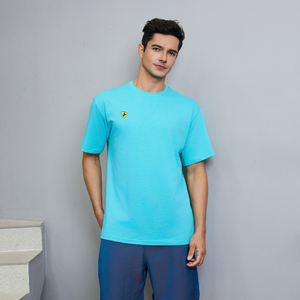 【FALALI】短袖冰感T恤-男(水藍)