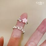 【Gulicc】古莉可 戒指  式 粉色花朵輕奢戒指, , large
