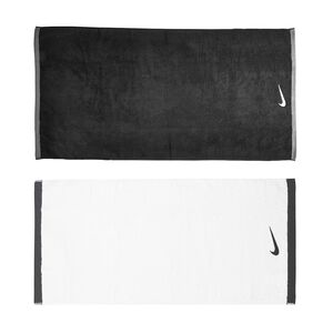 NIKE FOUNDAMENTAL TOWEL 毛巾 80x35cm 戶外 運動 簡約 時尚 素色 純棉 吸水佳 黑 白