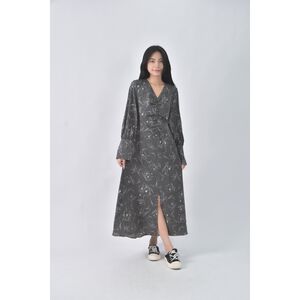 (S) natural beauty basic質感V領灰色洋裝二手衣