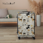 NaSaDen Rhein Series [Stripe Cat]25" Front Opening Luggage, , large