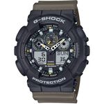 CASIO 卡西歐 G-SHOCK 經典配色系列 雙顯手錶 GA-100TU-1A3, , large