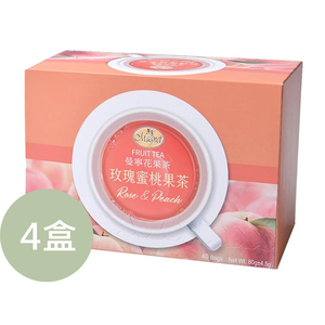 【任e購】曼寧-玫瑰蜜桃果茶 *4盒 (40入/盒*4盒)