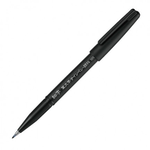 【 Pentel 飛龍 】筆文字（極細 / 細字 / 中字 ）黑水性筆 /支   -  多款可選, , large
