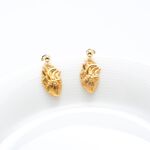 【Angel & Me】Heart s925 sterling silver 24k gold plated earrings Birthday gift, , large