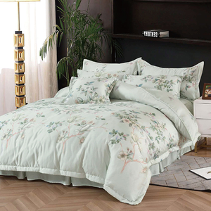 【多利寶寢具】FITNESS_100%純天絲頂級60S雙人加大七件式床罩組-花寐