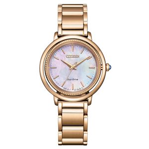 CITIZEN 星辰 L系列 Hebe田馥甄廣告款 珍珠貝光動能女錶 EM1103-86Y