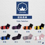 【現貨】Supima抗菌萊卡除臭襪-女氣墊短襪 P6850, , large