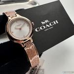 [星晴錶業]COACH手錶,26mm,CH00235銀白色錶面玫瑰金錶殼玫瑰金色精鋼錶帶款, , large