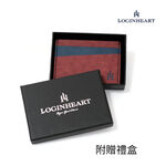 [LOGINHEART]免取卡正面感應卡夾 復古紅藍 可客製 悠遊卡/信用卡/各類卡片 直接感應不受其他卡片干擾, , large