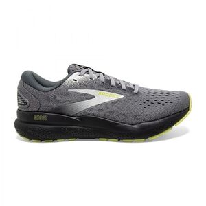 Brooks Ghost 16 男 慢跑鞋 運動 超寬楦 氮氣中底 避震 緩衝 灰 黃 [1104184E040]