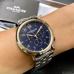 [星晴錶業]COACH手錶,42mm,CH00122寶藍色錶面金銀錶殼金銀相間精鋼錶帶款, , large