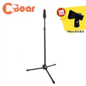 CNBear K-203B 直立按壓式麥克風架 黑色款 台製品牌【敦煌樂器】