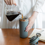 【日本孔雀Peacock】316不鏽鋼 手提式City城市 咖啡杯 保冷保溫杯300ML(上蓋可拆洗)-黃, , large