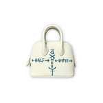 Painted mini shell bag off-white (S), , large