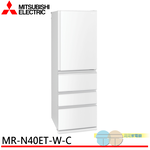 MITSUBISHI 395L Grade 1 Energy Efficient Inverter Right-Side Four-Door Refrigerator MR-N40ET-W-C, , large