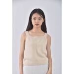 (S) 無袖杏色上衣二手衣, , large