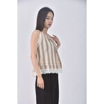 (S) rui rui條紋杏色上衣二手衣, , large