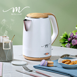 【MOLIJIA 魔力家】M27雙層防燙快煮壺1.9公升-白木紋/保溫型/電熱水壺/電茶壺, , large