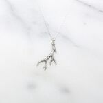 【Angel & Me】Deer Antler (Medium) s925 sterling silver necklace Birthday gift, , large