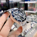 [星晴錶業]ARMANI手錶,42mm,AR00014黑色錶面黑錶殼銀色精鋼錶帶款, , large