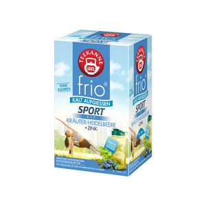 【TEEKANNE】Frio Flavored herbal tea with Blueberry flavor and Zinc (2.5g x 18bags/box) 