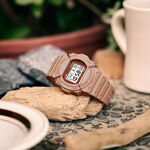 CASIO 卡西歐 G-SHOCK 大地色系啞光金屬電子錶 DW-5700PT-5, , large