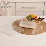 【哩皿食器】台灣製  食品級Tritan  三合一餐盒, , large