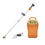 [BLDC Donglin] Rechargeable Dual-Shaft Lawn Mower CK-210 (Includes Charger and V7-20AH Battery), , large