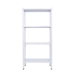 【Y HOUSE】60x35x120cm 4-layer hole-free iron plate storage rack, rack, iron rack - painted white, , large