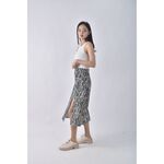 (2XL) shein條紋黑色長裙二手衣, , large