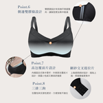 【可蘭霓Clany】台灣製慵懶自在 涼感包覆無鋼圈M-3XL內衣 黑色 6999-63, , large