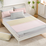 【FOCA】Youth Prologue - Gray | Breathable natural latex cooling pad/cooling mat/multi-function pad (gift: 1 pillowcase of the same style) - Single, , large