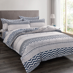 【多利寶寢具】Indian新科技天絲吸濕排汗雙人加大四件式床包兩用被組-圖騰斯卡, , large