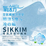 【日本旭川】AIRFit氧活力涼感支撐空氣座墊-冰晶細條紋 水洗坐墊 涼墊 涼坐墊 日本技術 3D立體透氣, , large