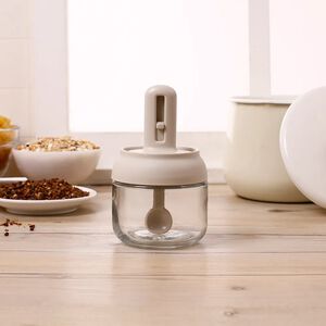 telescopic spoon condiment jar