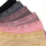 [SHIANEY]Taiwan-Made Tencel Cotton Mid-Rise Women's Panties with Banded Leg Openings / L, , large