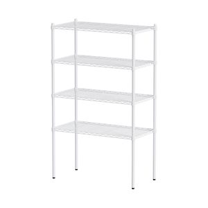 【Y HOUSE】90x45x150cm Lightweight Four-layer Iron Rack Iron Rack Shelf-Painted White