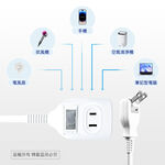 實用牌1開2插6尺2P延長線 1.8公尺  PNA212-6 防火PC材質 獨立開關設計 節能又安全, , large