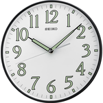 SEIKO 精工 簡約夜光指針時鐘 掛鐘 QXA521K, , large