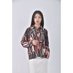 (XL) spades queen拼色綠色襯衫上衣二手衣, , large