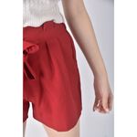 (S) 高腰質感紅色短褲二手衣, , large