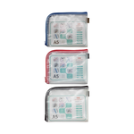 A5 EVA L-Shaped Eco Mesh Storage Bag &ndash; Navy, , large