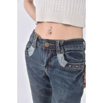 (L) jeans le丹寧牛仔五分藍色長褲二手衣, , large