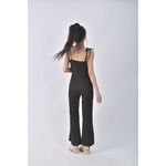 (S) 【安于晴Charlene私服】mosdress高腰質感吊帶黑色連身裝二手衣, , large